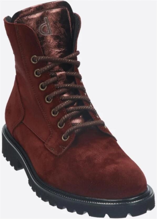 Durea 9769.185.1677-H dames veterboots sportief (7 5) rood - Foto 2