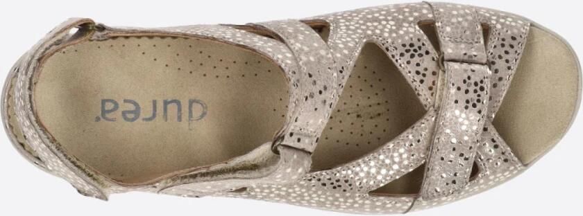 Durea sandalen 7419.216.1476 Wijdte G Taupe - Foto 6