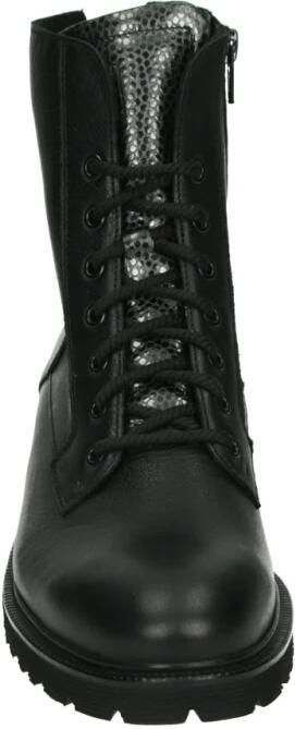 Durea 9769~E~~~~~~~~~~~~~~~~~~~~~~~~ Hoge sneakersVeterlaarzenDames veterschoenenDames sneakersHalf-hoge schoenen Zwart - Foto 4