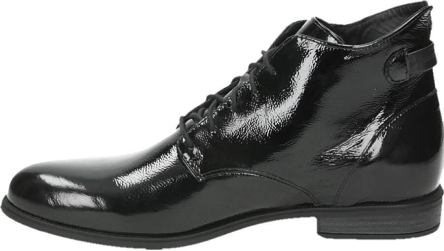 Durea 9697~E~~~~~~~~~~~~~~~~~~~~~~~~ Hoge sneakers Veterlaarzen Dames veterschoenen Dames sneakersHalf-hoge schoenen Zwart - Foto 4