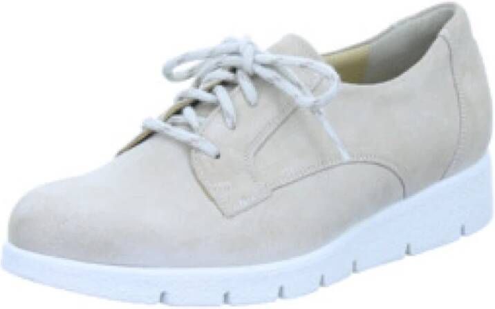 Durea 6293 092 0219 Beige E-Wijdte Veterschoenen