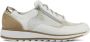 Durea Sneakers Dames Lage sneakers Damesschoenen Suède 6262 688 Wit combi - Thumbnail 2