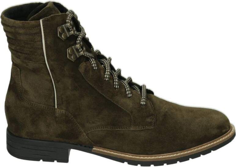 Durea 9776~H~~~~~~~~~~~~~~~~~~~~~~~~ Hoge sneakers Veterlaarzen Dames veterschoenen Dames sneakersHalf-hoge schoenen Groen - Foto 4