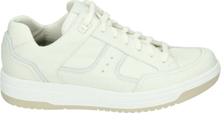 Durea Sportieve Lage Dames Sneakers Wit