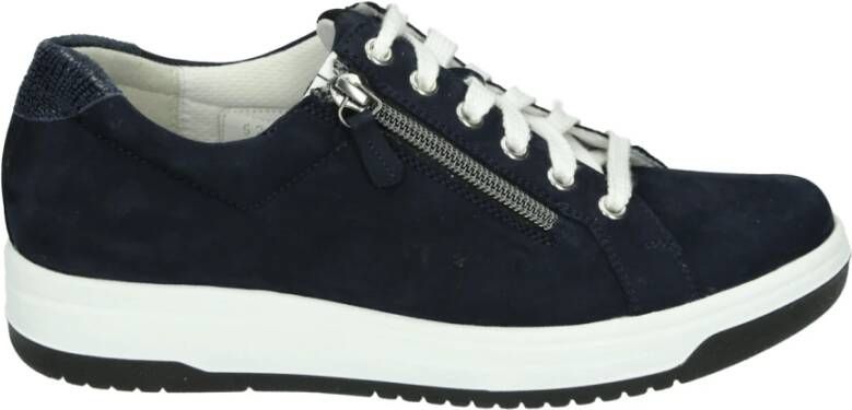 Durea 6291~H~~~~~~~~~~~~~~~~~~~~~~~~ Lage sneakers Dames sneakers Blauw