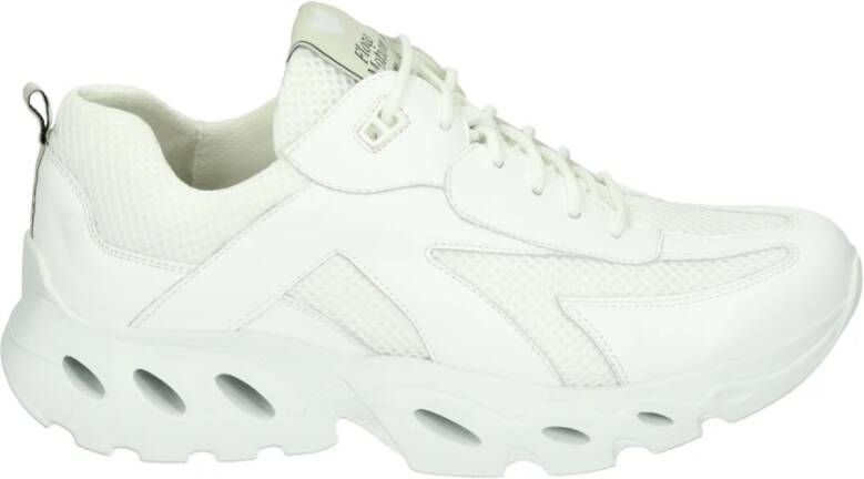 Durea Sportieve Lage Sneakers Wit Flowmotion