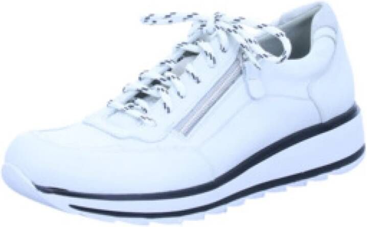 Durea 6263 682 9788 Witte smalle sneakers wijdte E - Foto 3