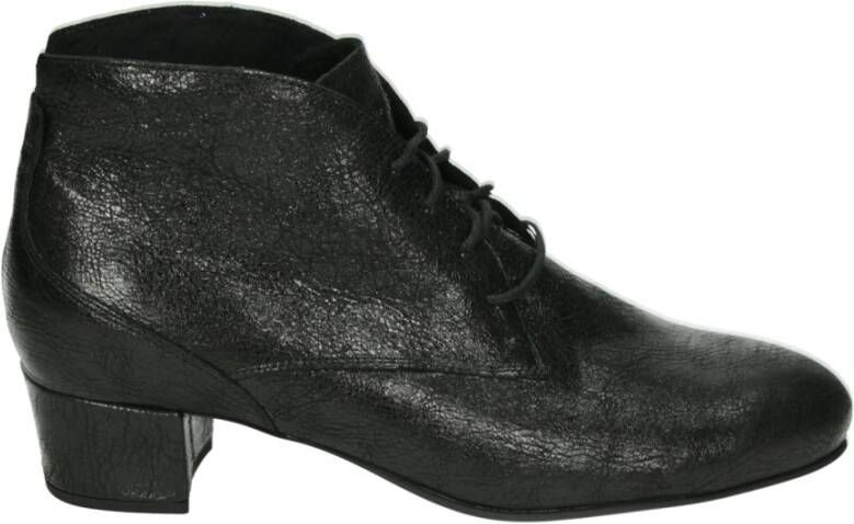 Durea Zwarte Lage Hak Nubuck Laarzen