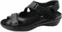 Durea 7258 H Volwassenen Platte sandalen Kleur Zwart - Thumbnail 2