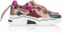 DWRS LABEL DWRS Jupiter tweed beige fuchsia Beige Leer Lage sneakers Dames - Thumbnail 2