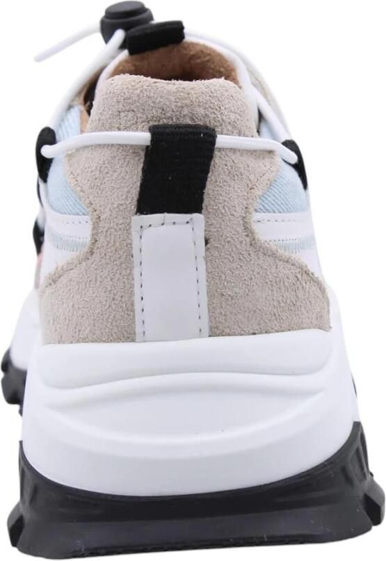 DWRS Pluto leren sneakers met pailletten roze blauw Meisjes Leer Meerkleurig 35 - Foto 12