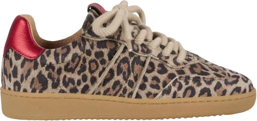 DWRS LABEL DWRS POONA damessneakers panterprint Beige Suede Lage sneakers Dames - Foto 2