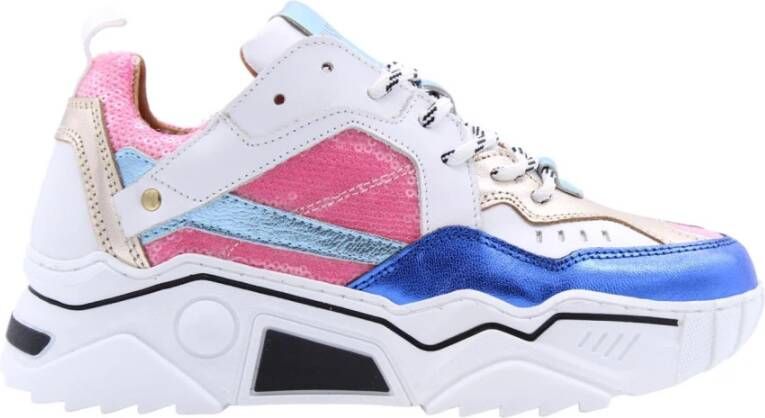 DWRS LABEL DWRS PLUTO sequins Pink Blue Dames Sneaker J5217 - Foto 4