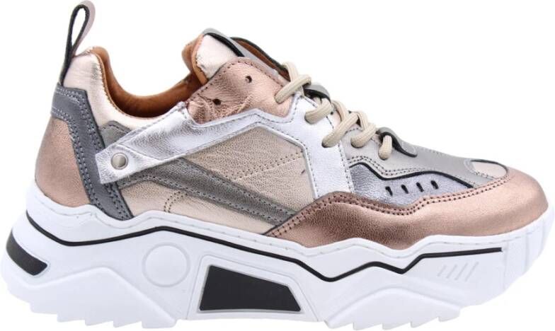 DWRS LABEL DWRS Pluto Stone Cipra Grijs Leer Lage sneakers Dames - Foto 20