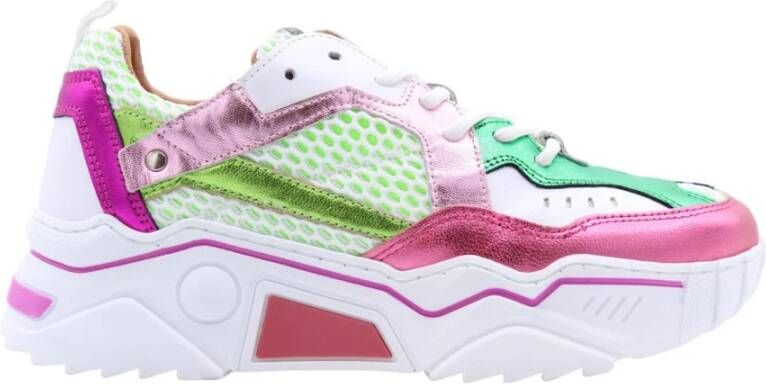 DWRS LABEL DWRS PLUTO Pink Green Dames Sneaker J5217 - Foto 4