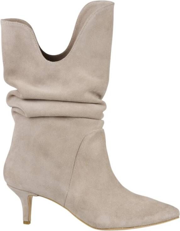 Dwrs Laarzen met hakken Beige Dames