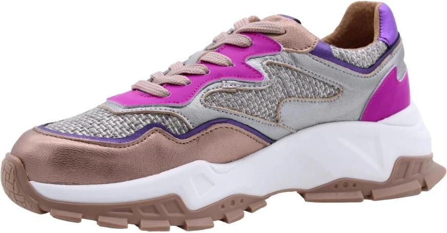 DWRS Jupiter leren sneakers roze geel Leer Meerkleurig 30 - Foto 6