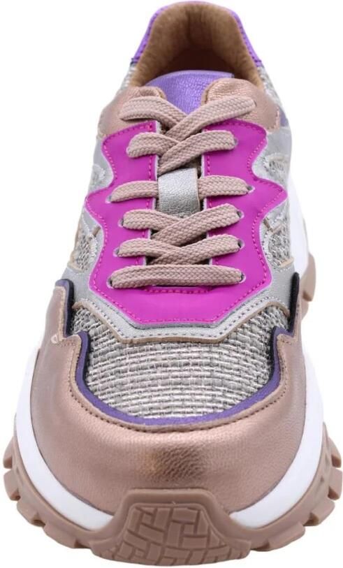 DWRS Jupiter leren sneakers roze geel Leer Meerkleurig 30 - Foto 5