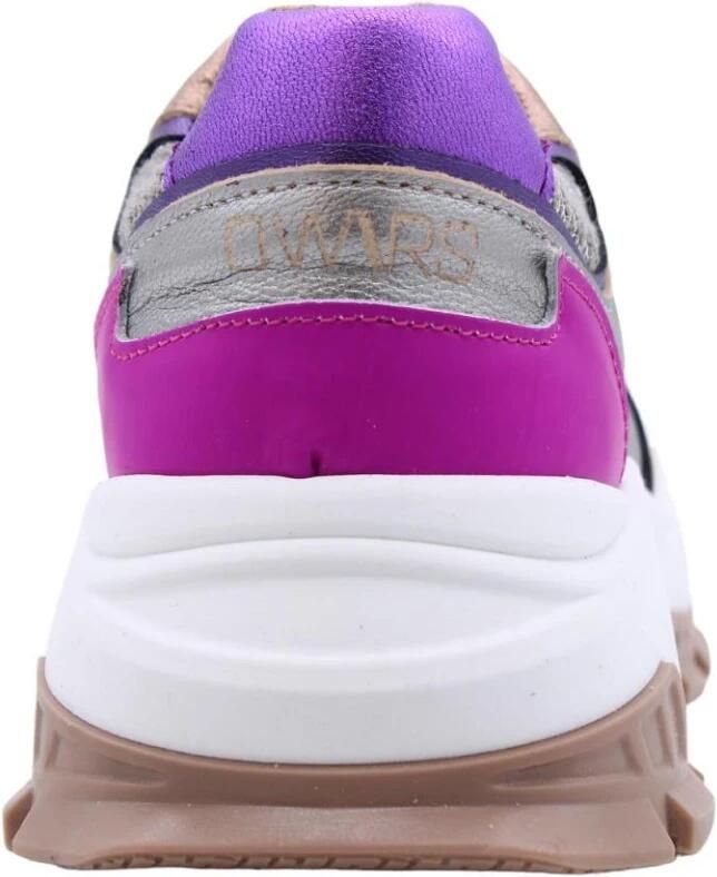 DWRS Jupiter leren sneakers roze geel Leer Meerkleurig 30 - Foto 4
