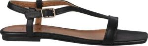 Dwrs Lima leer Sandalen | Black Zwart Dames