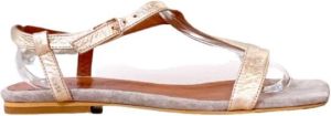 Dwrs Lima metallic Sandalen | Champagne Beige Dames