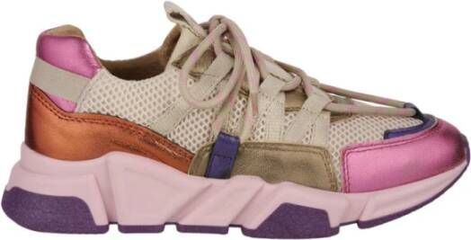 Dwrs LOS Angeles Sneakers | Beige Purple Beige Dames