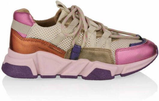 Dwrs LOS Angeles Sneakers | Beige Purple Beige Dames - Foto 3