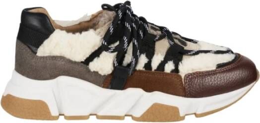 Dwrs Los Angeles Teddy Sneakers Beige Dames