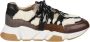 Dwrs LOS Angeles teddy Sneakers | Elefante Black Beige Dames - Thumbnail 2