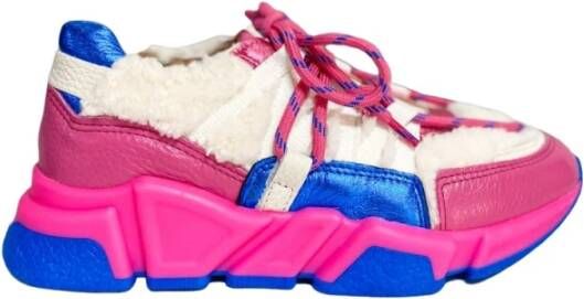 Dwrs Los Angeles Teddy Sneakers Roze Dames