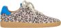 Dwrs Luipaardprint Sneakers met Kobalt Hiel Multicolor Dames - Thumbnail 1