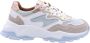 Dwrs Dames Sneakers Chester Denim Rose jeans Jeansblauw - Thumbnail 2