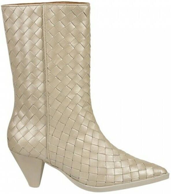 Dwrs Samara Western Boots Beige Dames