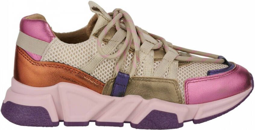 Dwrs LOS Angeles Sneakers | Beige Purple Beige Dames - Foto 4