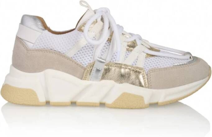 Dwrs Dames Sneakers Los Angeles White Yellow Gold Wit - Foto 3