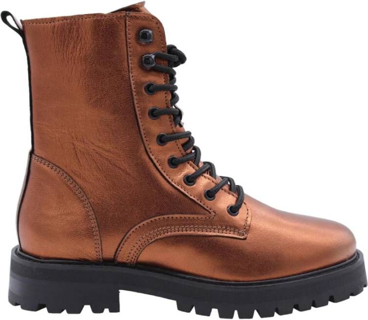 Dwrs Stijlvolle BES Enkellaars Brown Dames - Foto 3