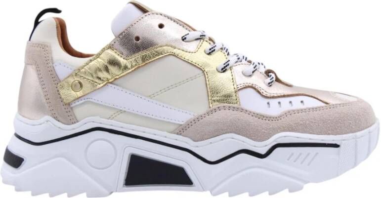 Dwrs Stijlvolle en trendy Walvis Sneakers voor vrouwen Beige Dames - Foto 4
