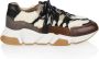 Dwrs LOS Angeles teddy Sneakers | Elefante Black Beige Dames - Thumbnail 2