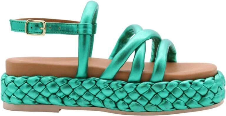 Dwrs Trendy Sandal for Summer Green Dames
