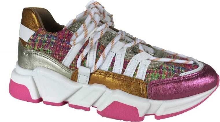 Dwrs Tweed Sneakers voor modebewuste vrouwen Multicolor Dames