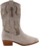 Dwrs Western Charme Cowboy Laarzen Beige Dames - Thumbnail 2