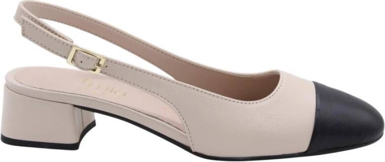E mia Slingback Sandalen met Sichote Detail