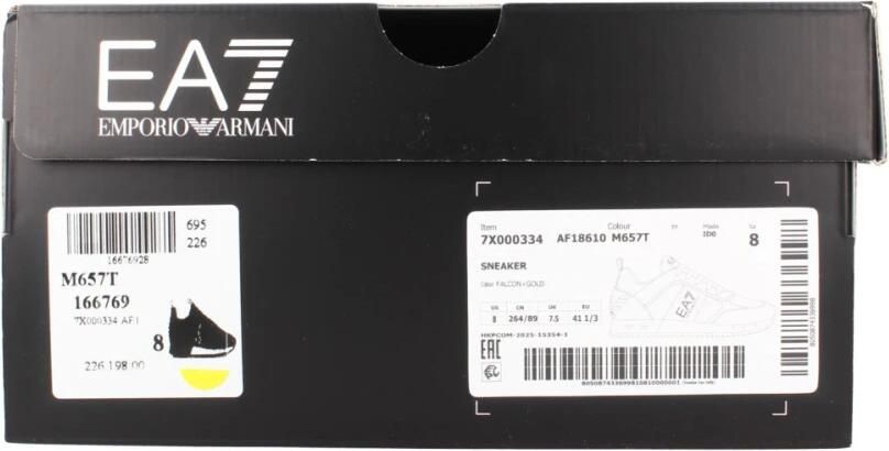 Ea7 emporio armani Black & White Laces Schoenen Grijs - Foto 8