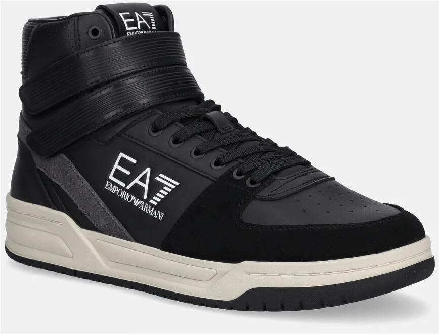 EA7 Emporio Armani High top sneakers met labelprints model 'BASELINE BASKET'