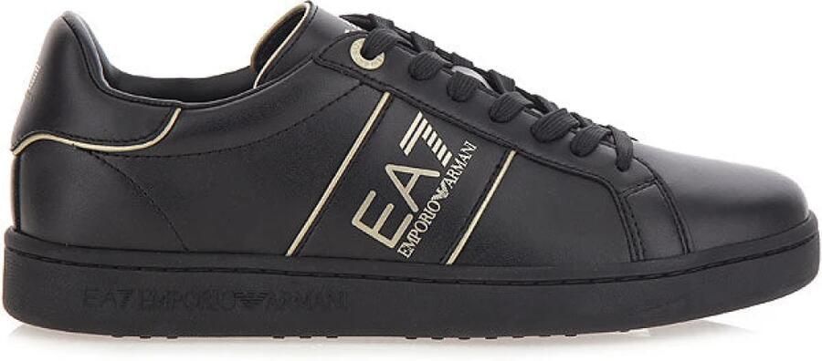 Emporio Armani EA7 Klassieke Sneakers met Vetersluiting Zwart Heren - Foto 4