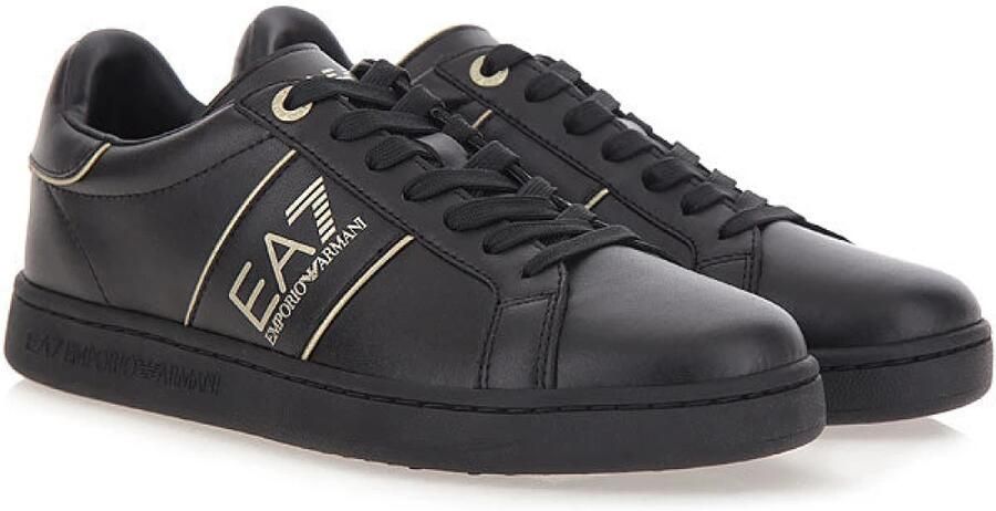 Emporio Armani EA7 Klassieke Sneakers met Vetersluiting Zwart Heren - Foto 2