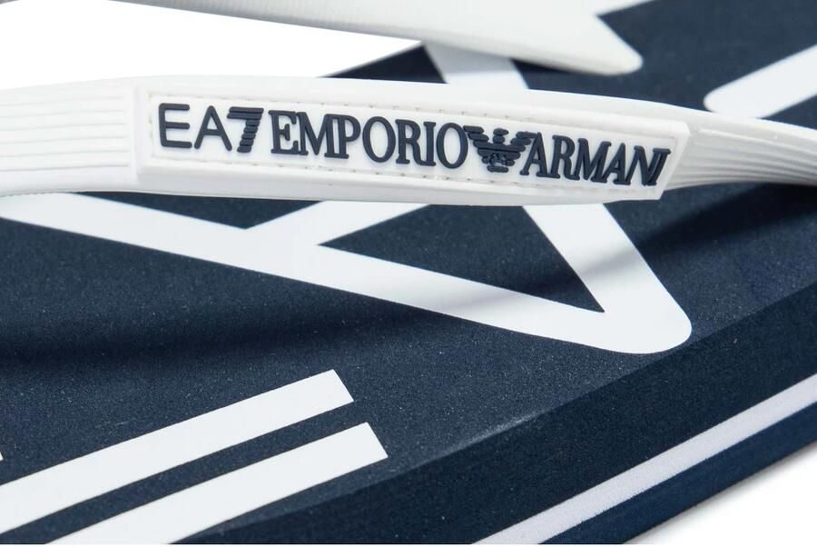 Emporio Armani EA7 Unisex Slippers Wit Blauw Xcq004-Xk196-N527 Blue Heren - Foto 2