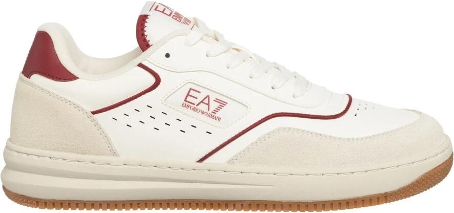 Emporio Armani EA7 Witte Sneakers voor Heren Stijlvol Model White Heren