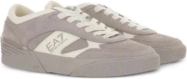 Emporio Armani EA7 Leren sneakers met gelaagde panelen en lage zool - Foto 5