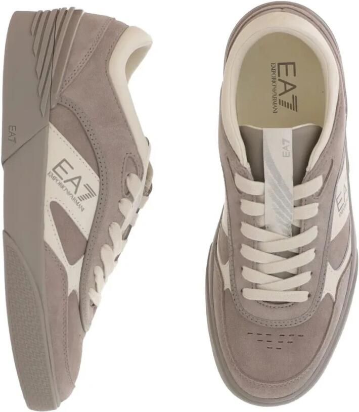 Emporio Armani EA7 Leren sneakers met gelaagde panelen en lage zool - Foto 3